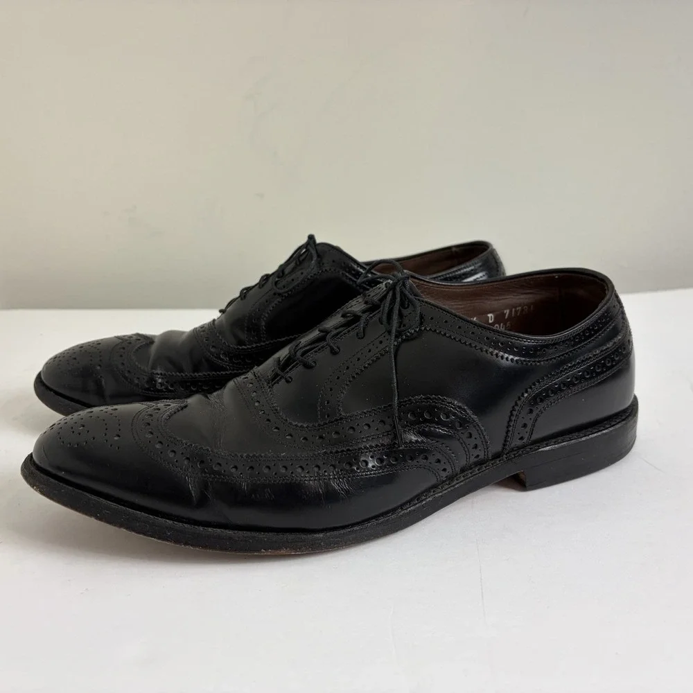 Allen Edmonds McAllister Brogue Wingtip Dress‎ Shoes Men's 11.5 D Black Classic